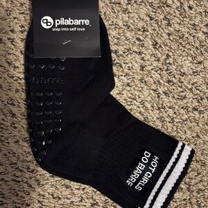 Pilabarre Black Sticky Socks for Women